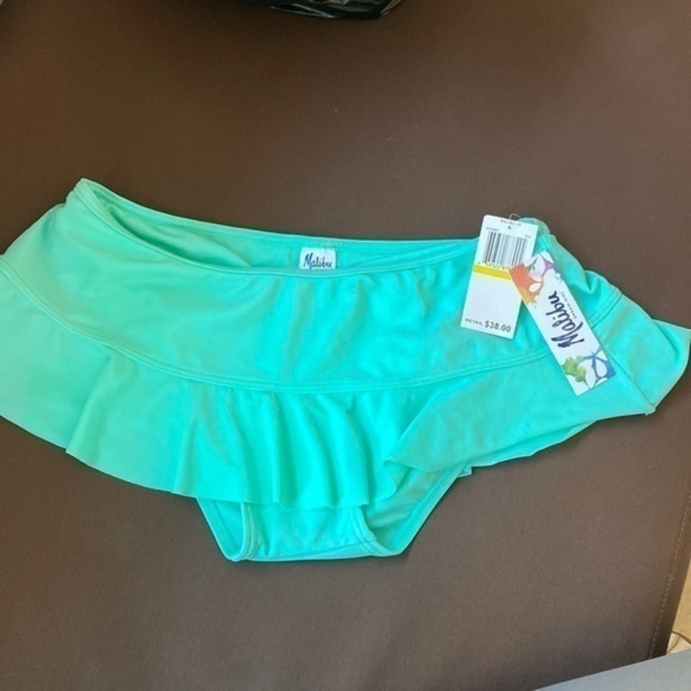 Malibu swimwear bottom skirt juniors M